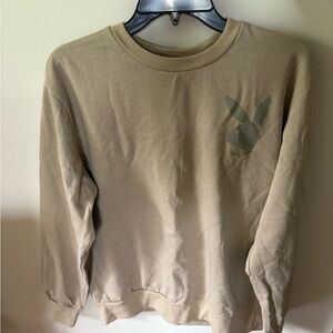 PLAYBOY Tan Crewneck Sweater Classic Style